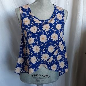 Peach Royal hi-low sleeveless top